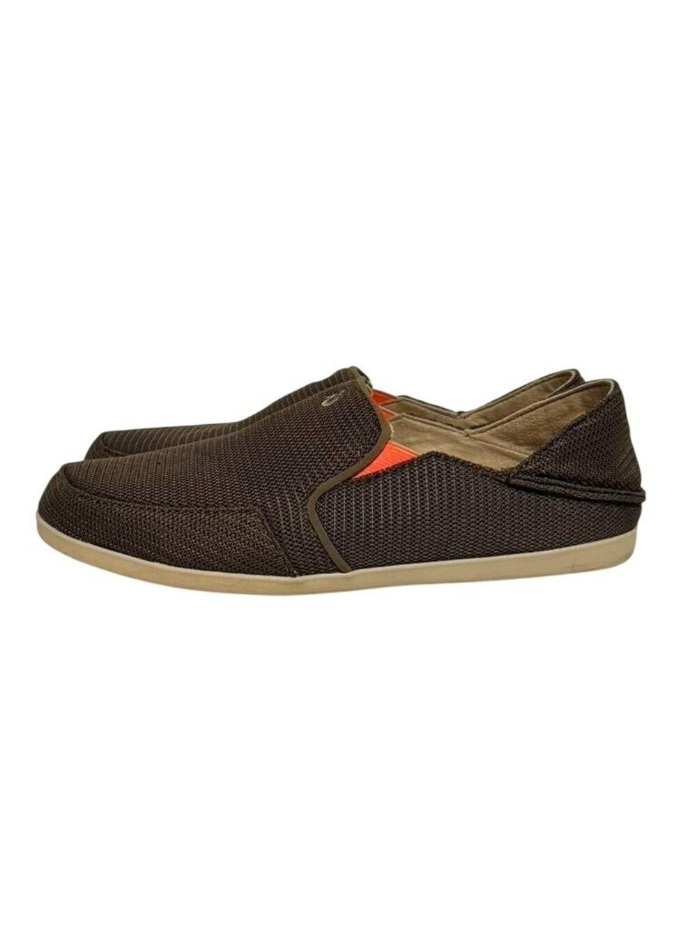 OluKai Waialua Mesh Women’s Size 9 Brown Orange Slip-On Comfort Shoes